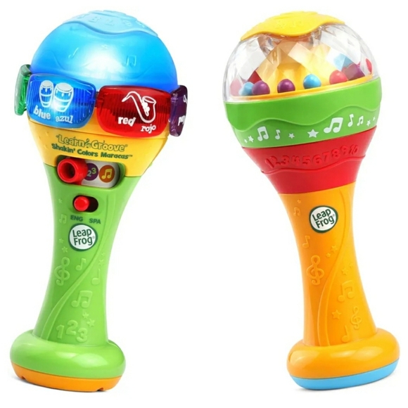 LeapFrog Learn & Groove Shakin' Colors Maracas - electronic & non-electric. - Picture 2 of 7